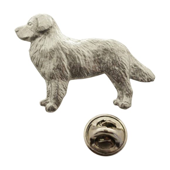 Bernese Mountain Dog Pin ~ Antiqued Pewter ~ Lapel Pin ~ Sarah's Treats & Treasures