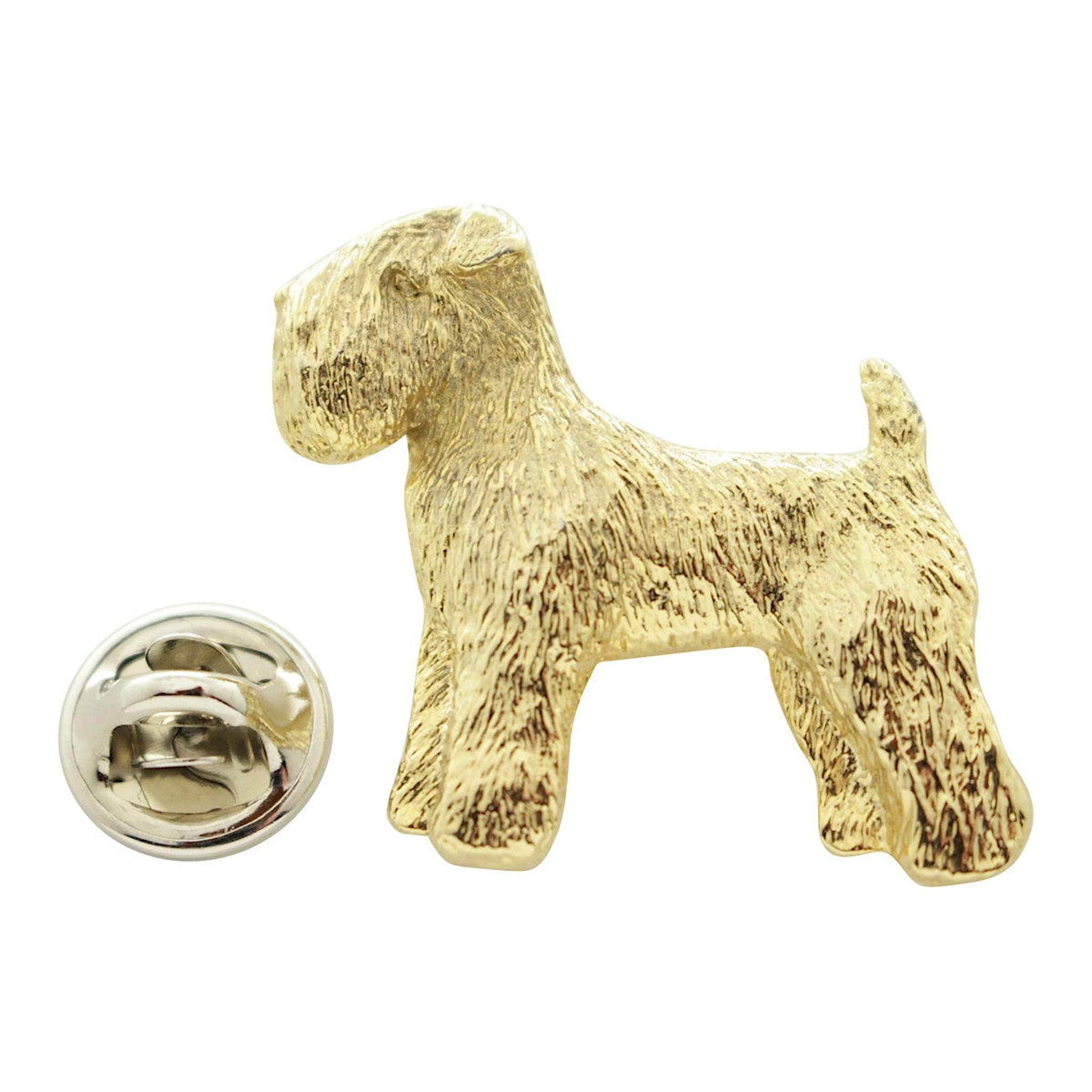 Wheaten Terrier Pin ~ 24K Gold ~ Lapel Pin ~ 24K Gold Lapel Pin ~ Sarah's Treats & Treasures