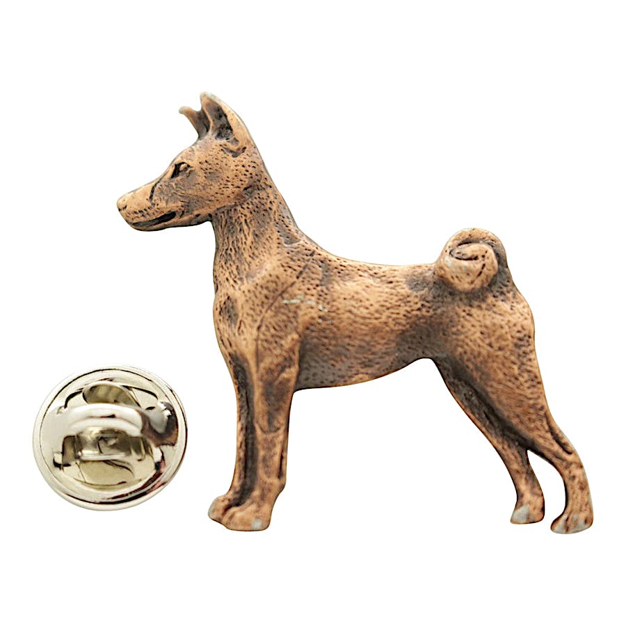 Basenji Pin ~ Antiqued Copper ~ Lapel Pin ~ Sarah's Treats & Treasures