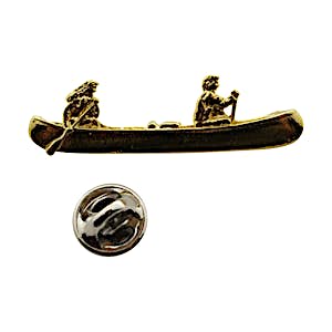 Canoe Pin ~ 24K Gold ~ Lapel Pin ~ Sarah's Treats & Treasures