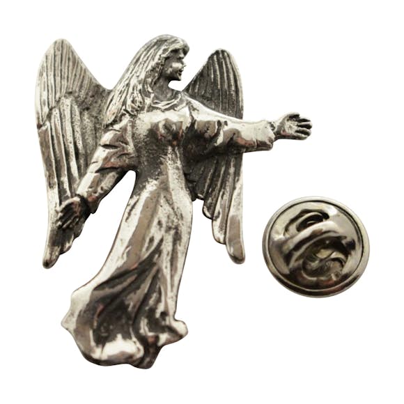Angel Pin ~ Antiqued Pewter ~ Lapel Pin ~ Sarah's Treats & Treasures