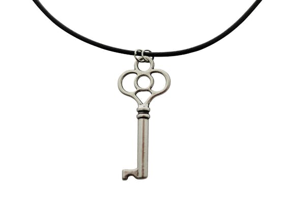 Clubbed Heart Necklace ~ Antiqued Silver ~ Key to My Heart Necklace ~ Key To My Heart Necklace ~ Sarah's Treats & Treasures