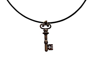 Crossbit Heart Necklace ~ Antiqued Copper ~ Key to My Heart Necklace ~ Key To My Heart Necklace ~ Sarah's Treats & Treasures
