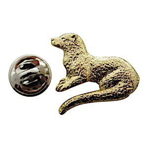 River Otter Pin ~ 24K Gold ~ Lapel Pin ~ Sarah's Treats & Treasures