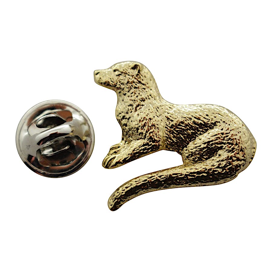 River Otter Pin ~ 24K Gold ~ Lapel Pin ~ Sarah's Treats & Treasures