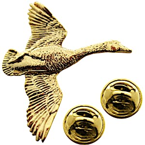Canada Goose Flying Pin ~ 24K Gold ~ Lapel Pin ~ Sarah's Treats & Treasures