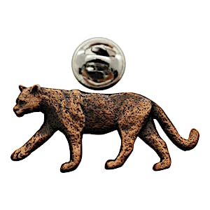 Cougar or Mountain Lion Pin ~ Antiqued Copper ~ Lapel Pin ~ Sarah's Treats & Treasures
