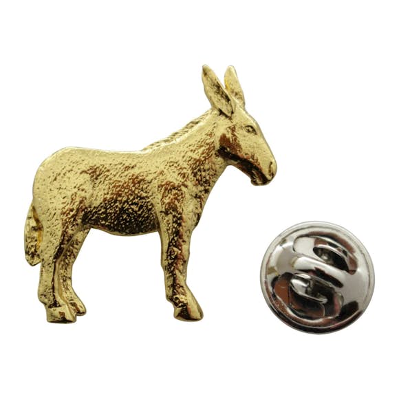 Donkey or Mule Pin ~ 24K Gold ~ Lapel Pin ~ Sarah's Treats & Treasures