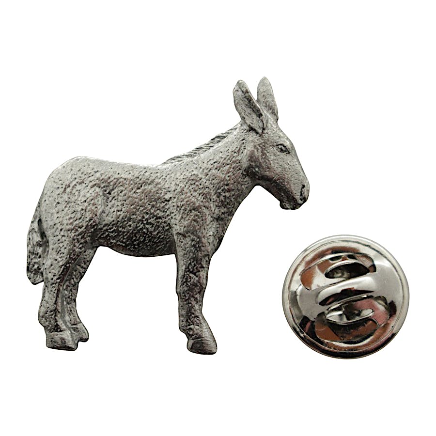 Donkey or Mule Pin ~ Antiqued Pewter ~ Lapel Pin ~ Antiqued Pewter Lapel Pin ~ Sarah's Treats & Treasures