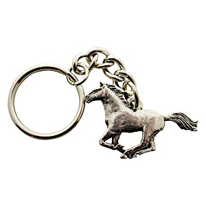 Galloping Horse Keychain ~ Antiqued Pewter ~ Keychain ~ Antiqued Pewter Keychain ~ Sarah's Treats & Treasures