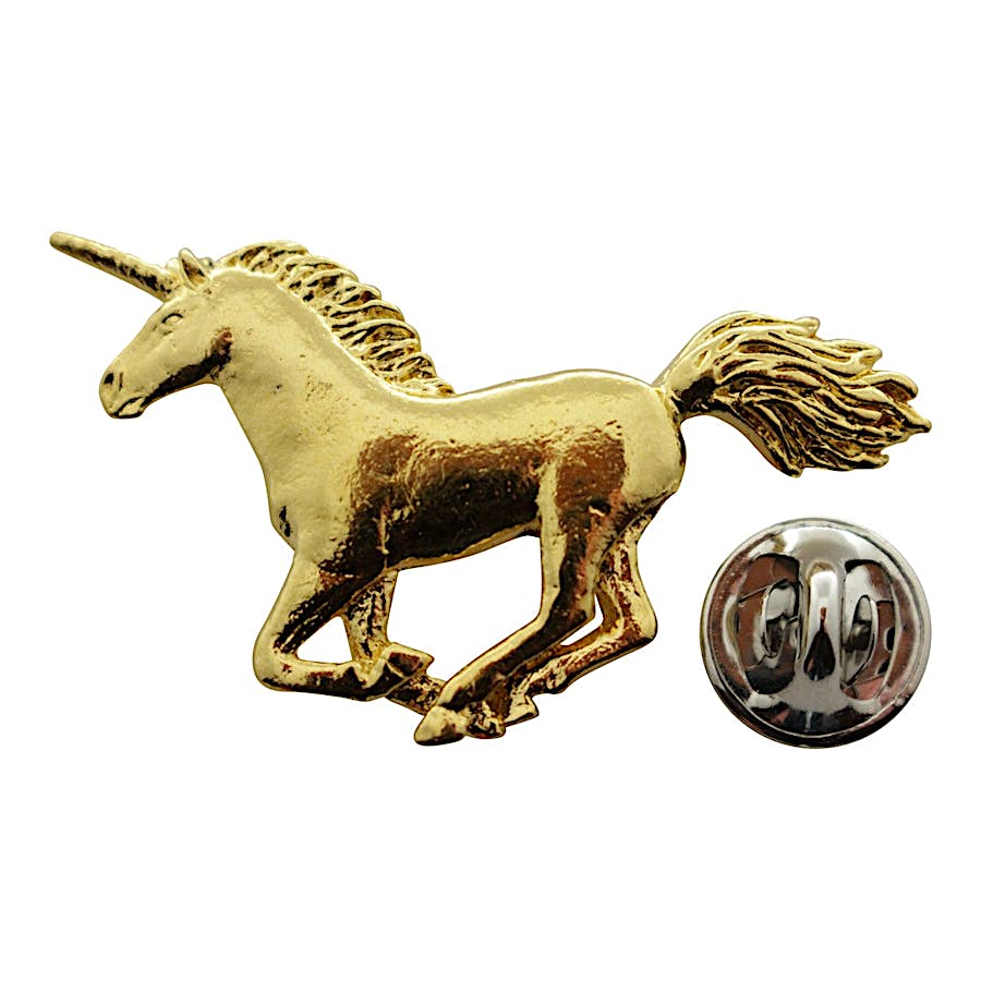 Unicorn Pin ~ 24K Gold ~ Lapel Pin ~ 24K Gold Lapel Pin ~ Sarah's Treats & Treasures