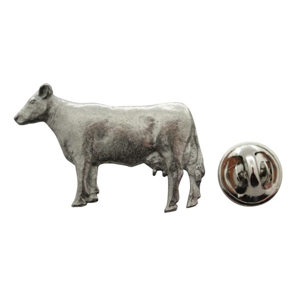 Cow Pin ~ Antiqued Pewter ~ Lapel Pin ~ Sarah's Treats & Treasures