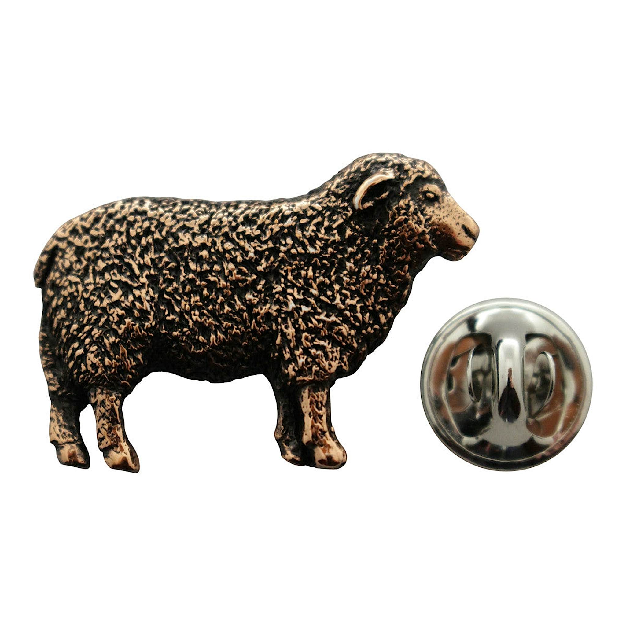Sheep Pin ~ Antiqued Copper ~ Lapel Pin ~ Sarah's Treats & Treasures