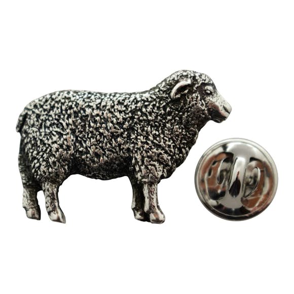 Sheep Pin ~ Antiqued Pewter ~ Lapel Pin ~ Sarah's Treats & Treasures