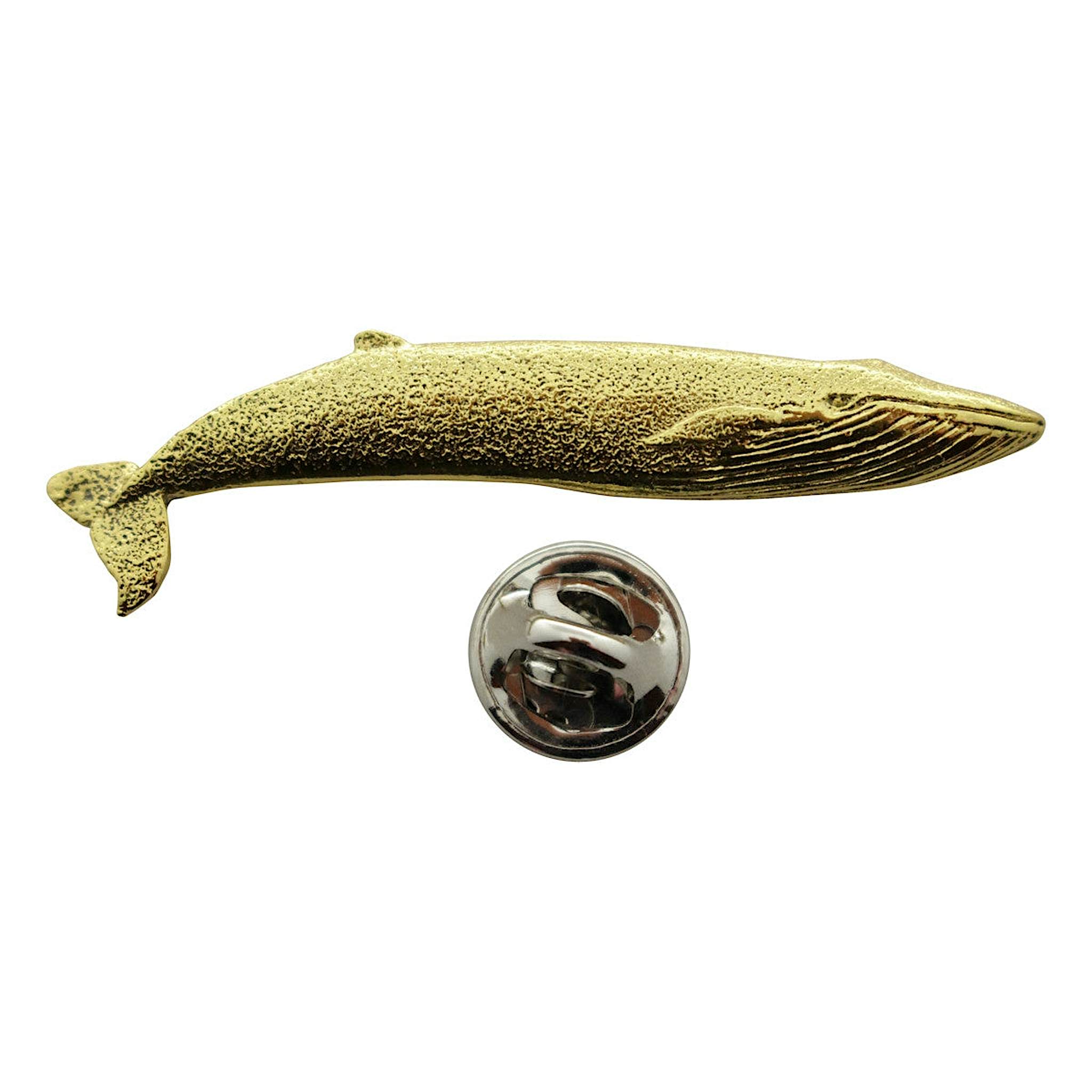 Blue Whale Pin ~ 24K Gold ~ Lapel Pin ~ Sarah's Treats & Treasures
