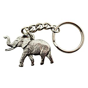 Elephant Keychain ~ Antiqued Pewter ~ Keychain ~ Antiqued Pewter Keychain ~ Sarah's Treats & Treasures