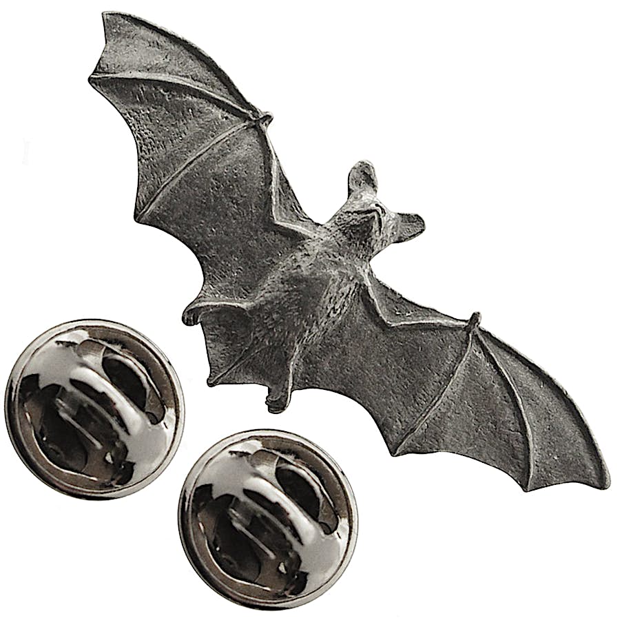 Bat Pin ~ Antiqued Pewter ~ Lapel Pin ~ Sarah's Treats & Treasures