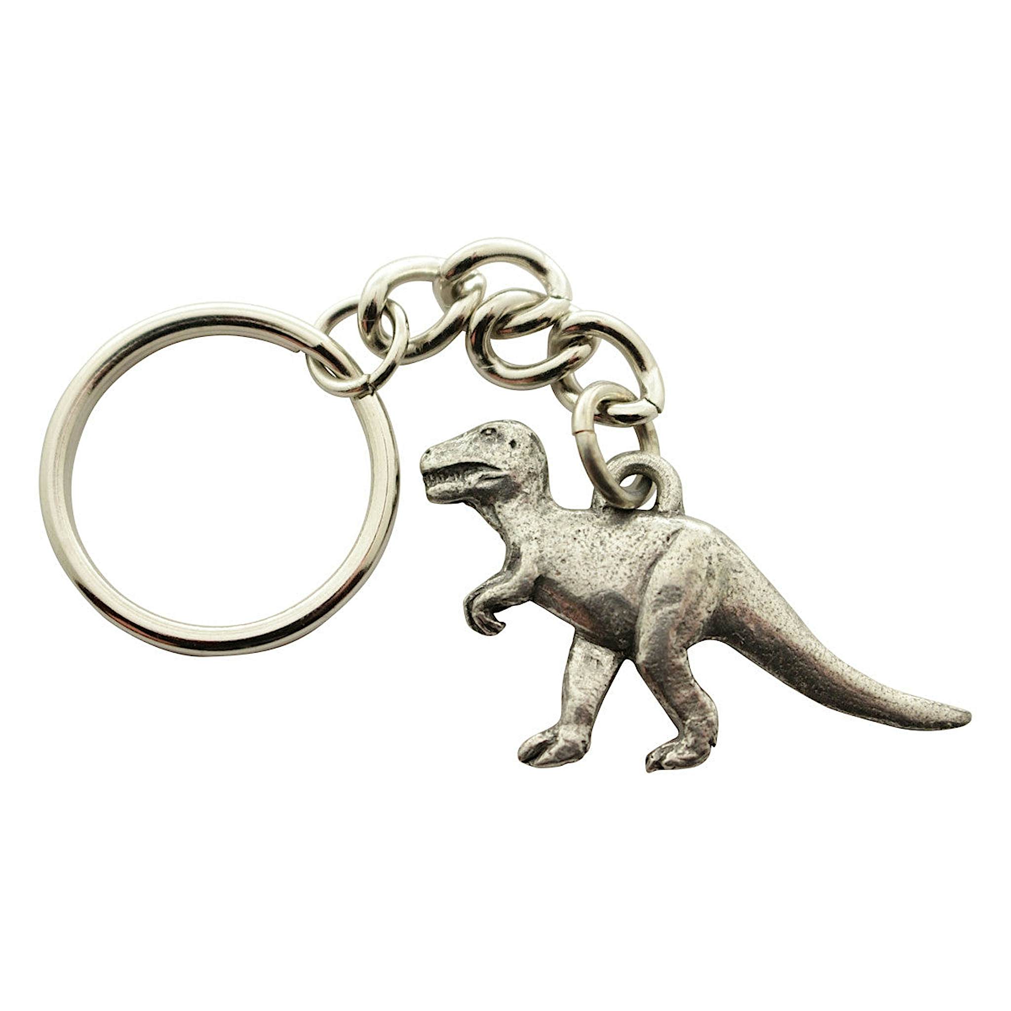Tyrannosaurus Keychain ~ Antiqued Pewter ~ Keychain ~ Antiqued Pewter Keychain ~ Sarah's Treats & Treasures