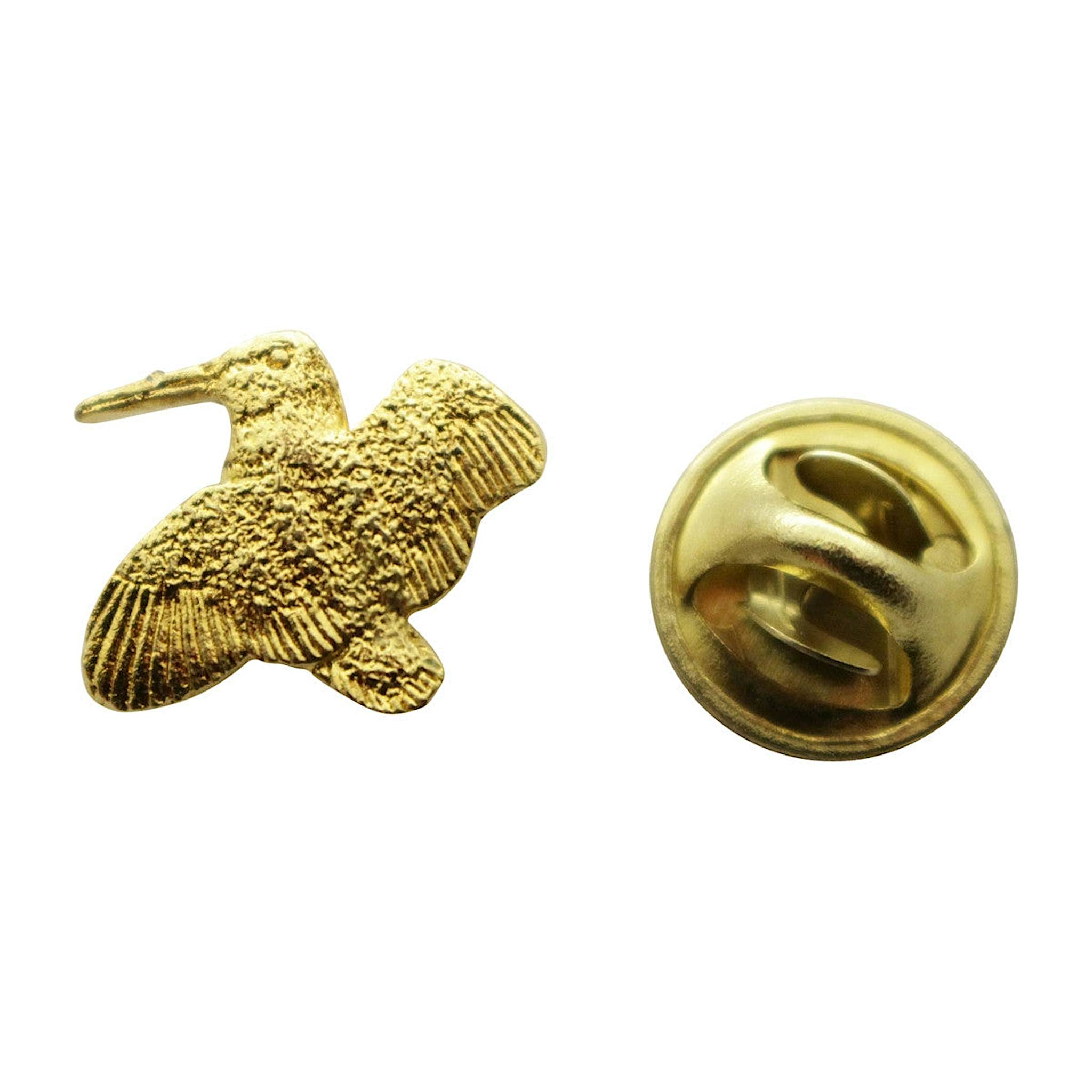 Woodcock Mini Pin ~ 24K Gold ~ Miniature Lapel Pin ~ 24K Gold Miniature Lapel Pin ~ Sarah's Treats & Treasures