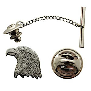 Eagle Tie Tack ~ Antiqued Pewter ~ Tie Tack or Pin ~ Sarah's Treats & Treasures