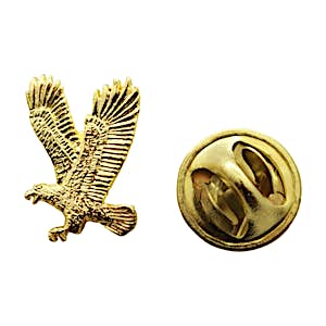 Flying Eagle Mini Pin ~ 24K Gold ~ Miniature Lapel Pin ~ Sarah's Treats & Treasures