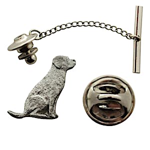 Lab or Labrador Tie Tack ~ Antiqued Pewter ~ Tie Tack or Pin ~ Sarah's Treats & Treasures