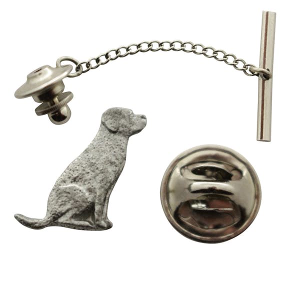 Lab or Labrador Tie Tack ~ Antiqued Pewter ~ Tie Tack or Pin ~ Sarah's Treats & Treasures