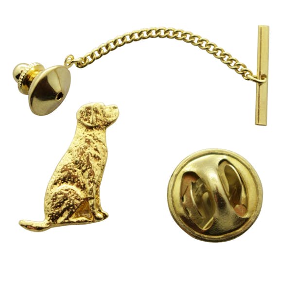 Lab or Labrador Tie Tack ~ 24K Gold ~ Tie Tack or Pin ~ 24K Gold Tie Tack or Pin ~ Sarah's Treats & Treasures