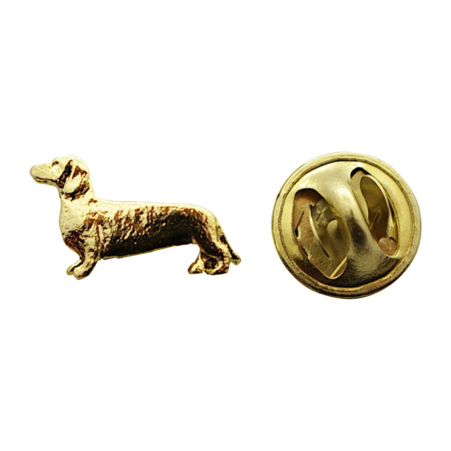 Dachshund Mini Pin ~ 24K Gold ~ Miniature Lapel Pin ~ 24K Gold Miniature Lapel Pin ~ Sarah's Treats & Treasures