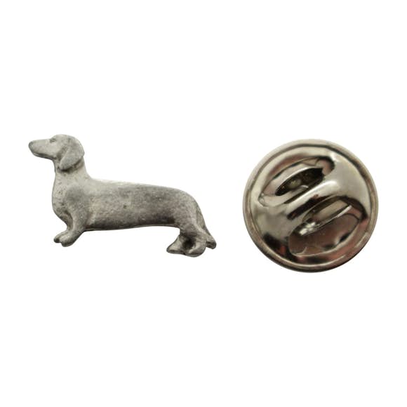 Dachshund Mini Pin ~ Antiqued Pewter ~ Miniature Lapel Pin ~ Antiqued Pewter Miniature Lapel Pin ~ Sarah's Treats & Treasures