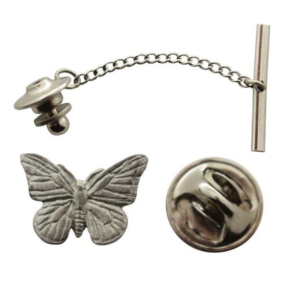 Monarch Butterfly Tie Tack ~ Antiqued Pewter ~ Tie Tack or Pin ~ Sarah's Treats & Treasures