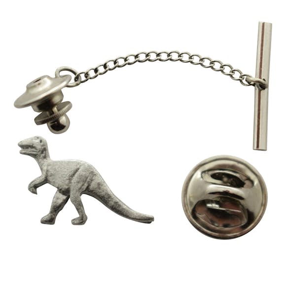T Rex or Tyrannosaurus Tie Tack ~ Antiqued Pewter ~ Tie Tack or Pin ~ Antiqued Pewter Tie Tack or Pin ~ Sarah's Treats & Treasures