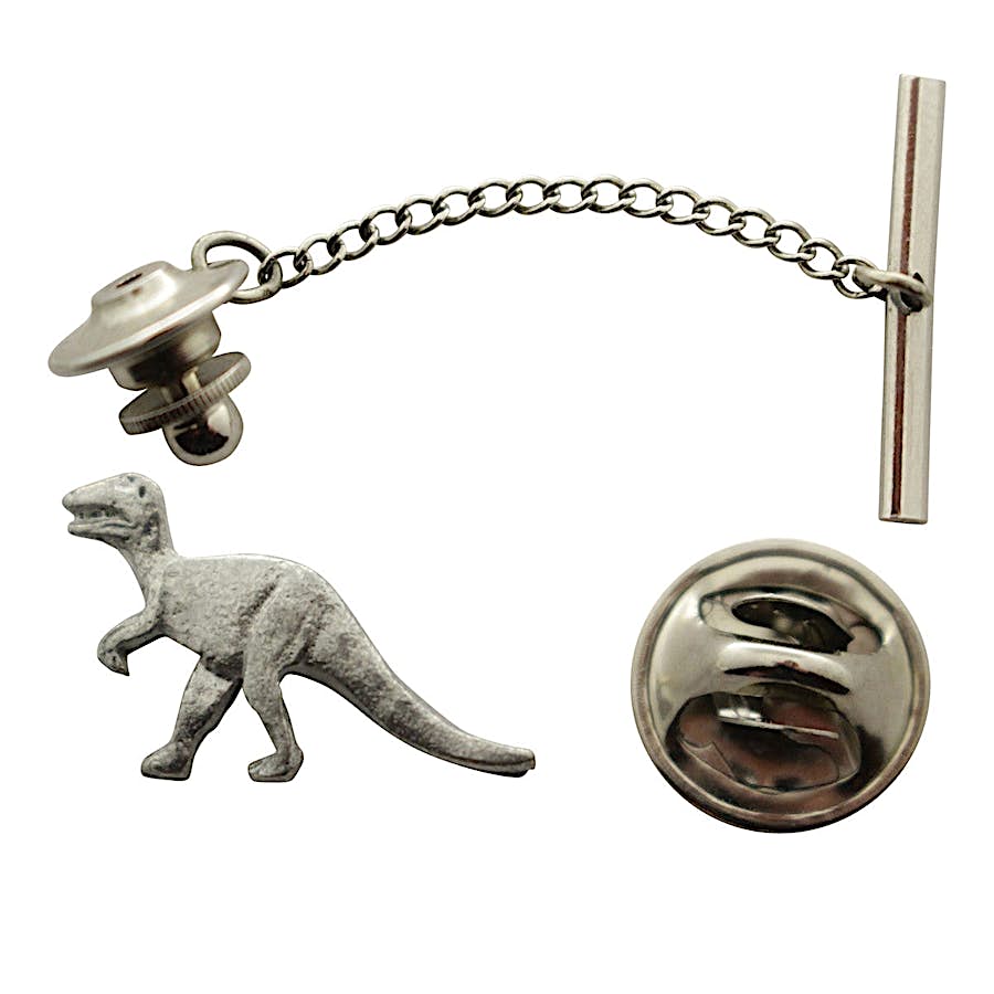 T Rex or Tyrannosaurus Tie Tack ~ Antiqued Pewter ~ Tie Tack or Pin ~ Antiqued Pewter Tie Tack or Pin ~ Sarah's Treats & Treasures