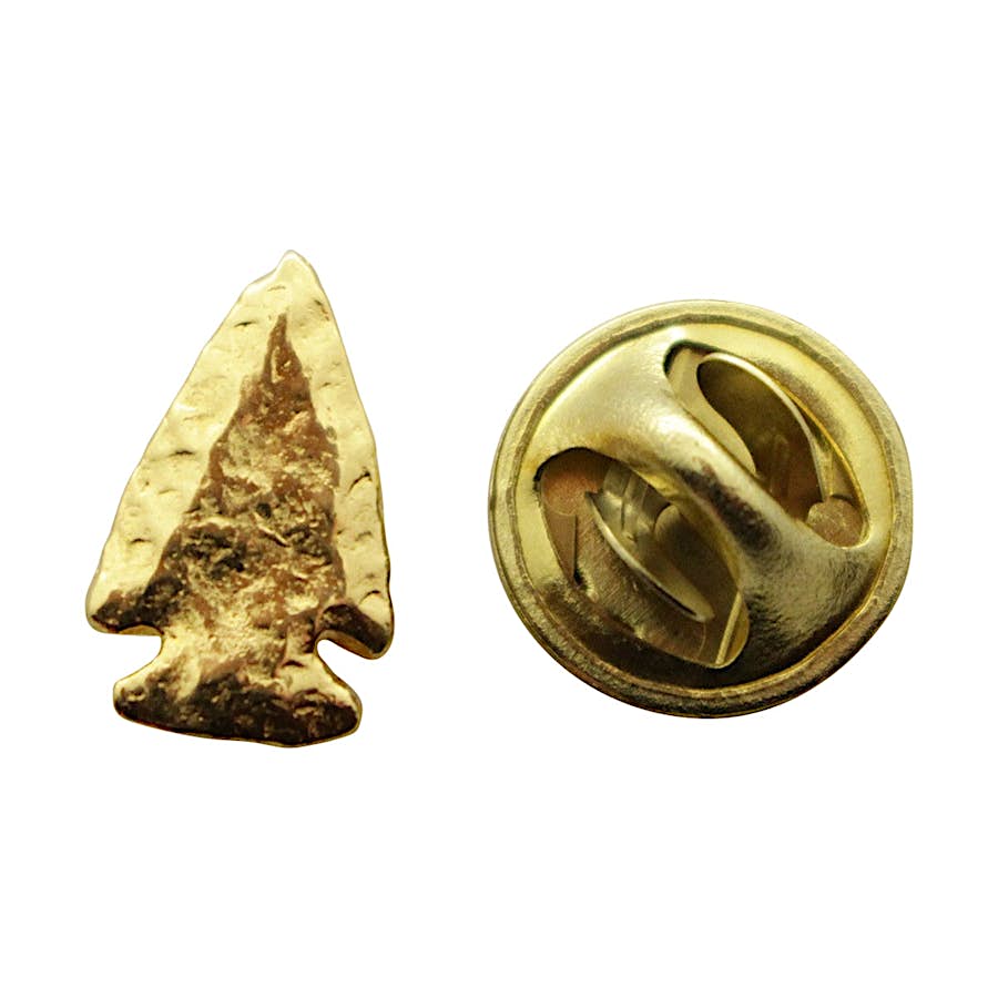 Arrowhead Mini Pin ~ 24K Gold ~ Miniature Lapel Pin ~ Sarah's Treats & Treasures