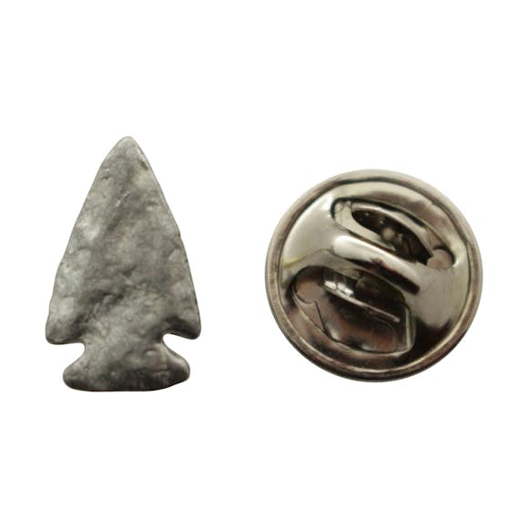 Arrowhead Mini Pin ~ Antiqued Pewter ~ Miniature Lapel Pin ~ Sarah's Treats & Treasures