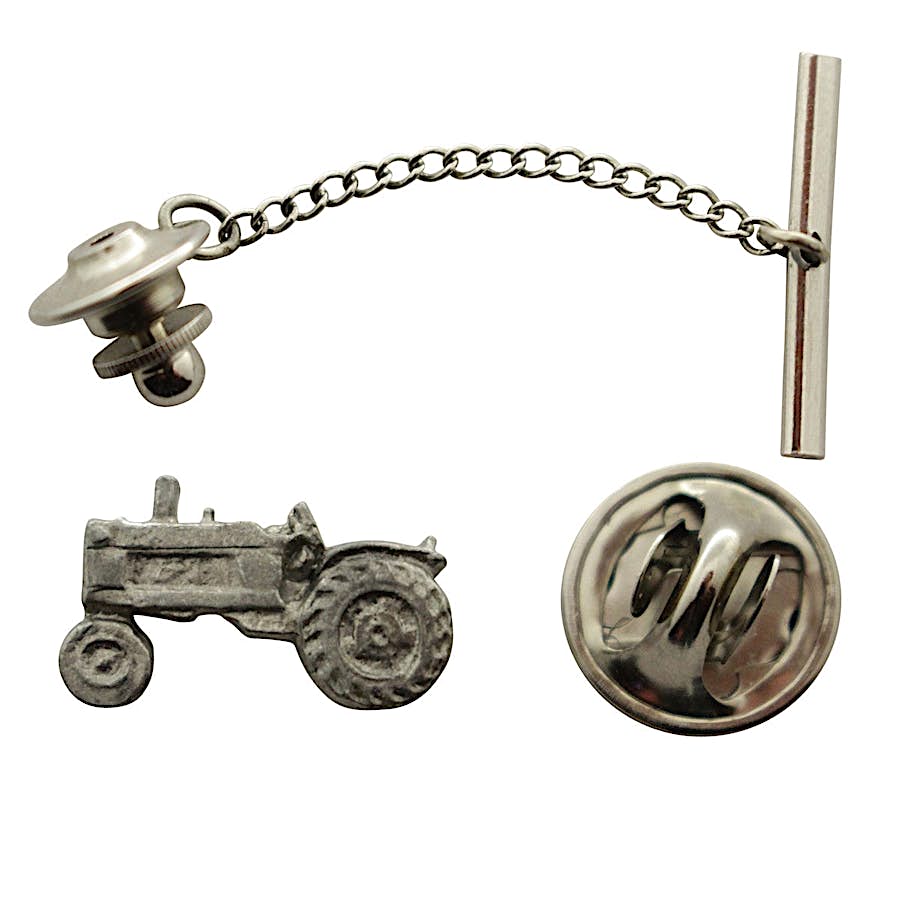 Tractor Tie Tack ~ Antiqued Pewter ~ Tie Tack or Pin ~ Sarah's Treats & Treasures