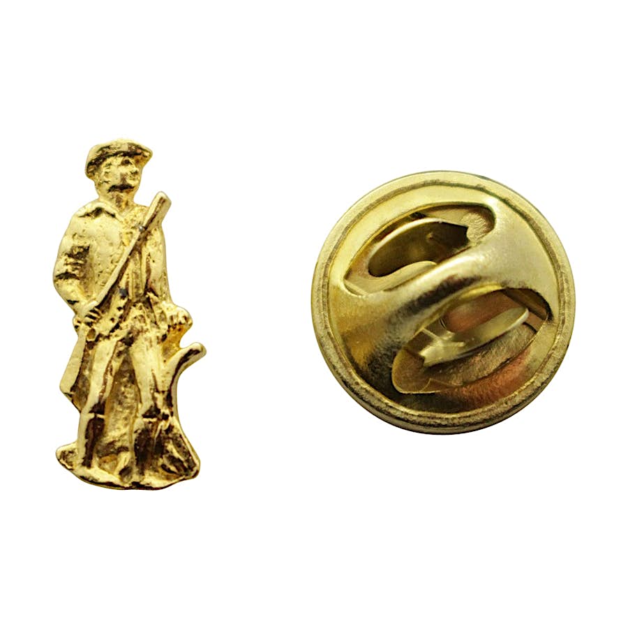 Minuteman Mini Pin ~ 24K Gold ~ Miniature Lapel Pin ~ Sarah's Treats & Treasures