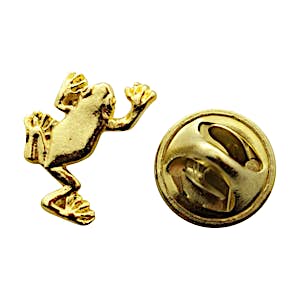 Tree Frog Mini Pin ~ 24K Gold ~ Miniature Lapel Pin ~ Sarah's Treats & Treasures